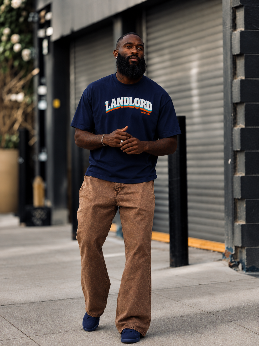 Landlord Tee - Navy Blue