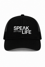 Speak Life Trucker Hat - Black