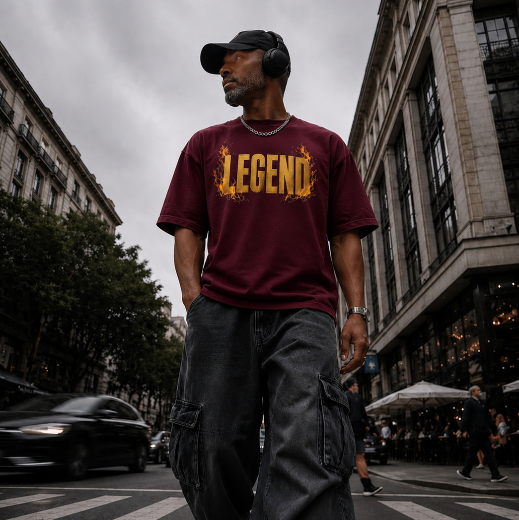 Legend Tee - Burgundy