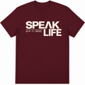 Speak Life Tee - Burgundy