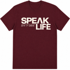 Speak Life Tee - Burgundy