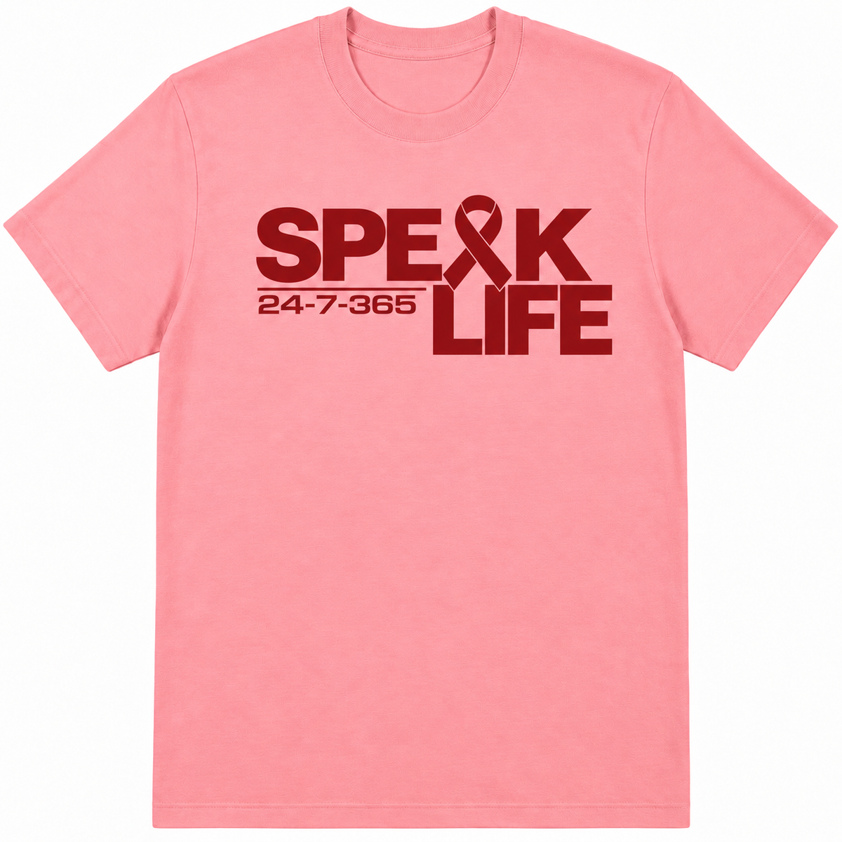 Speak Life Tee - Breast Cancer Pink