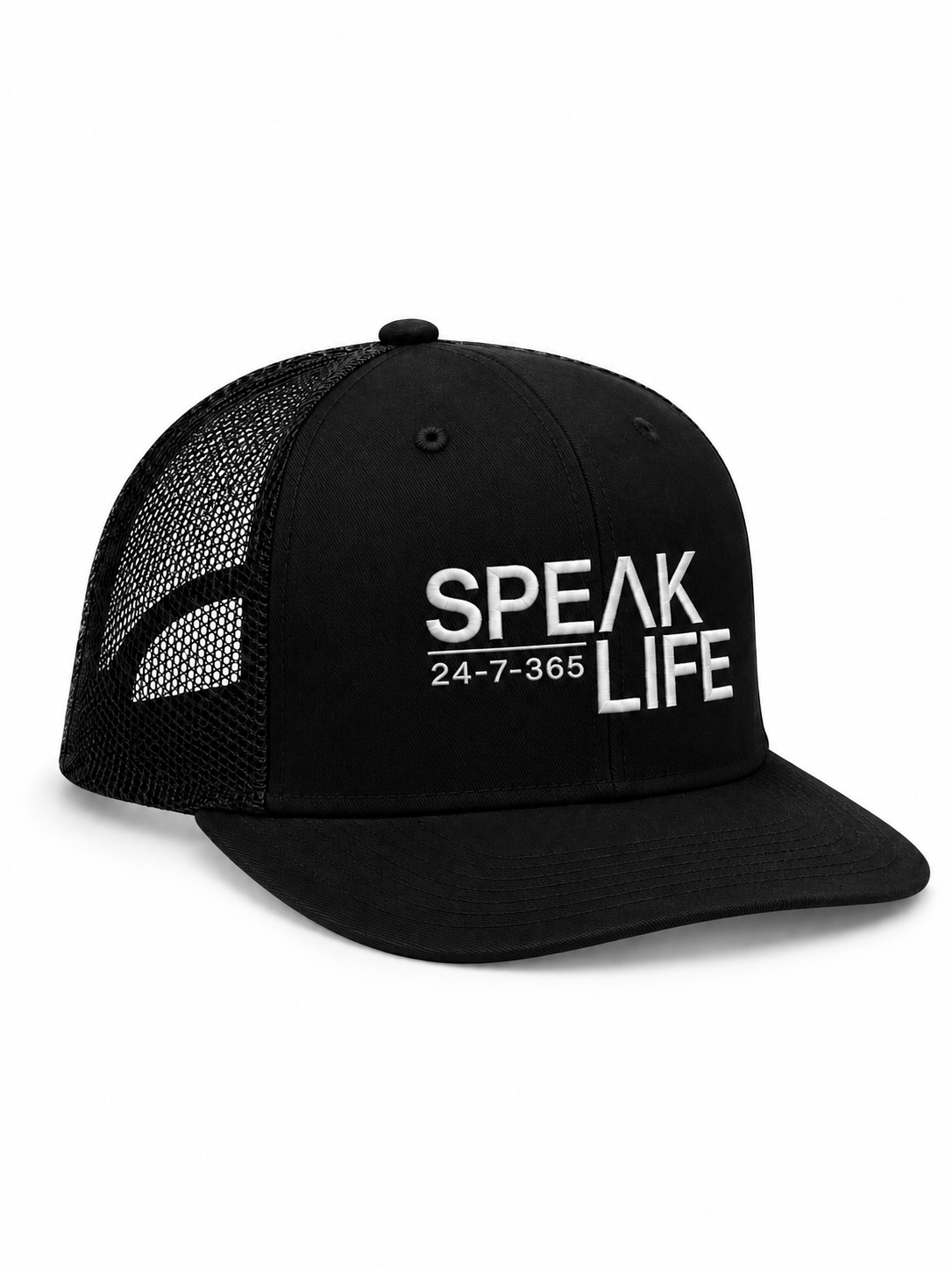 Speak Life Trucker Hat - Black